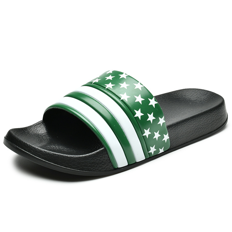 Bandera de verano chanclas zapatillas de hombre comercio exterior al aire libre más tamaño casual moda zapatillas de playa ligeras ventas directas de fábrica