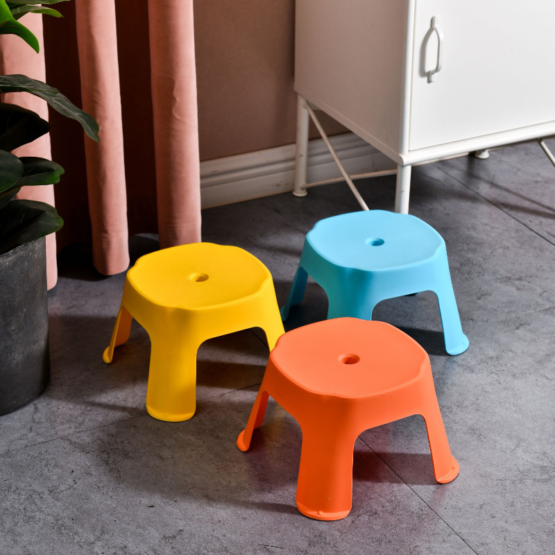 家用塑料儿童小方凳浴室防滑卫浴脚踏矮凳欧式茶几小排凳供应