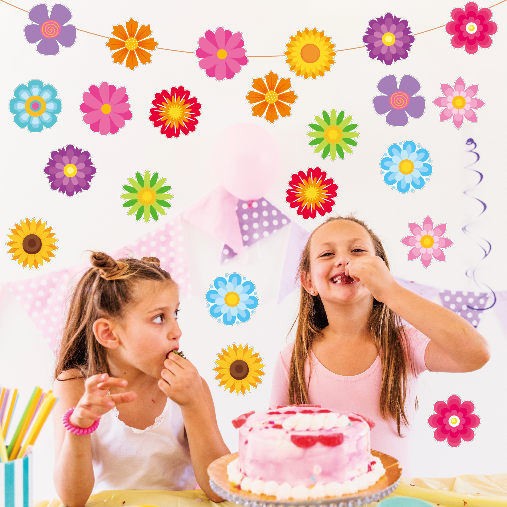Cross-border flower bulletin board decoration card paper spring and…