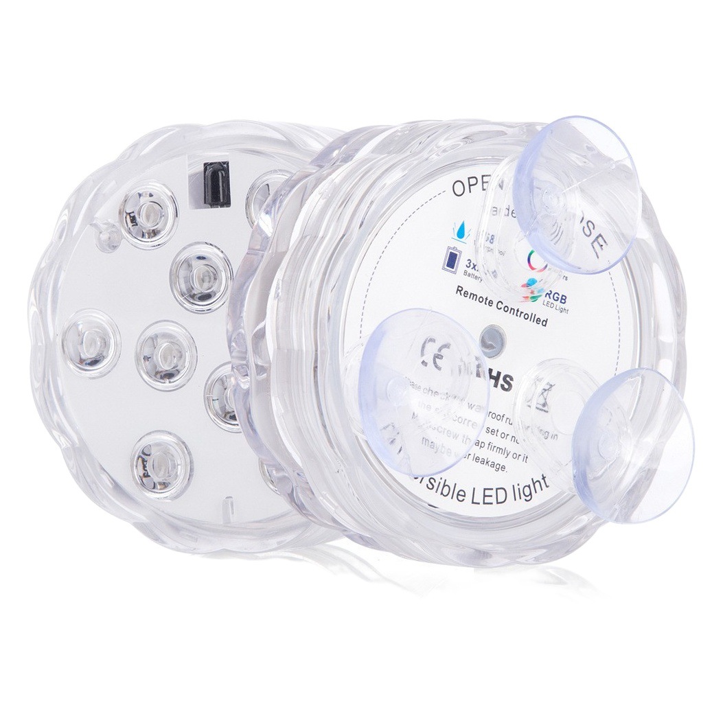 Lámpara de piscina Lámpara de piscina Lámpara de buceo RGB de control remoto de 24 teclas Lámpara de buceo Lámpara de pecera Lámpara de paisaje Lámpara de manantial Lámpara de agua