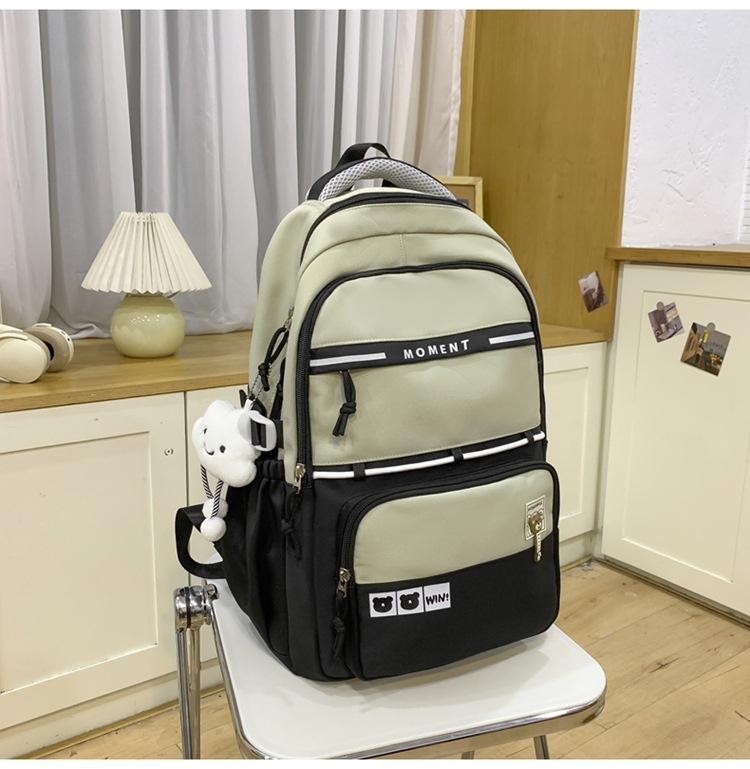 Nuevas mochilas casuales mochilas escolares transfronterizas para estudiantes de secundaria y secundaria mochilas escolares de moda para viajes al aire libre mochilas de estilo escolar