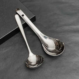 304不锈钢饭勺大号盛饭勺子家用米饭勺小汤勺餐厅食堂自助打饭勺