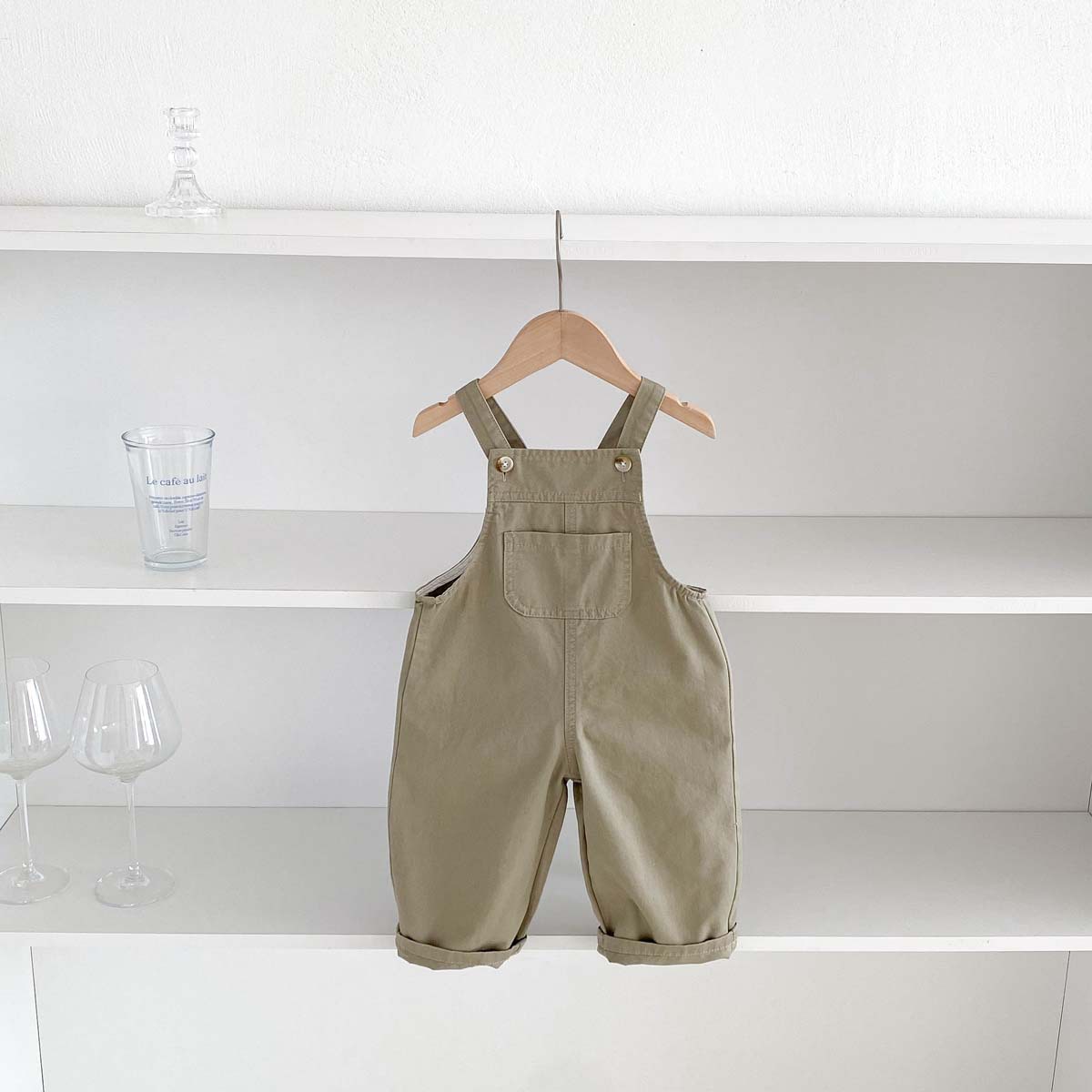 2025 韓国風子供服ベビーオーバーオール秋デニムジャンプスーツ西洋スタイル男性と女性のベビーカジュアルトレンディ子供