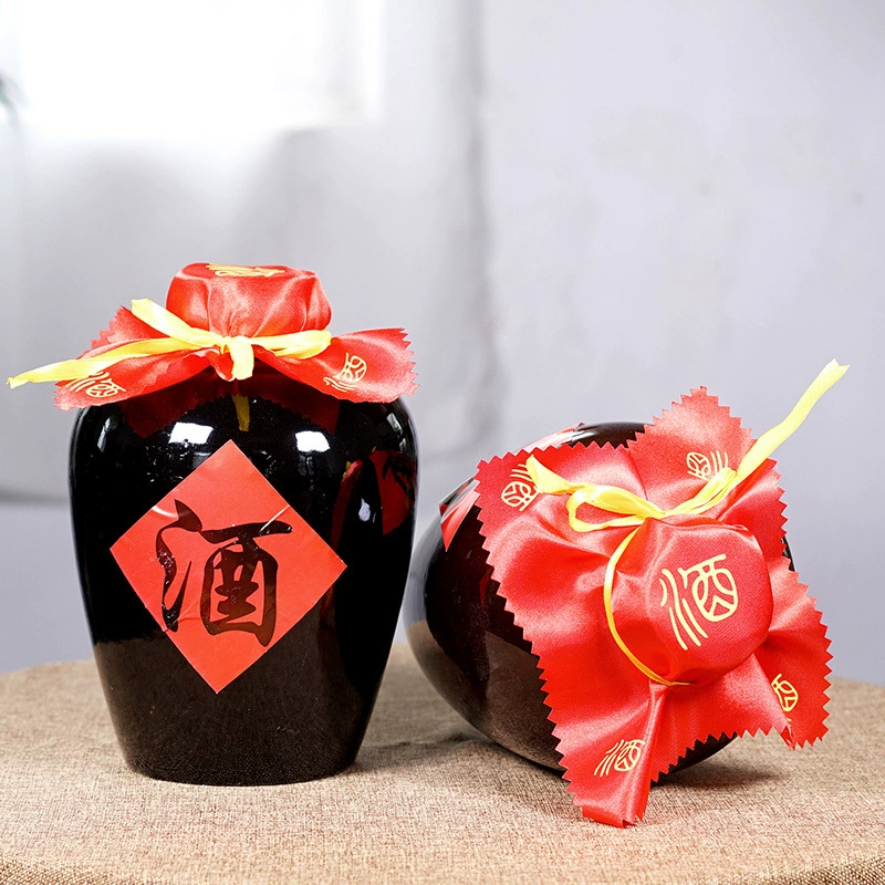 Пять кошачьих керамических винных банок ручной работы Керамические винные бутылки Исин оптом глиняная посуда Запечатанные винные банки большой рот крупная Керамика Оптом