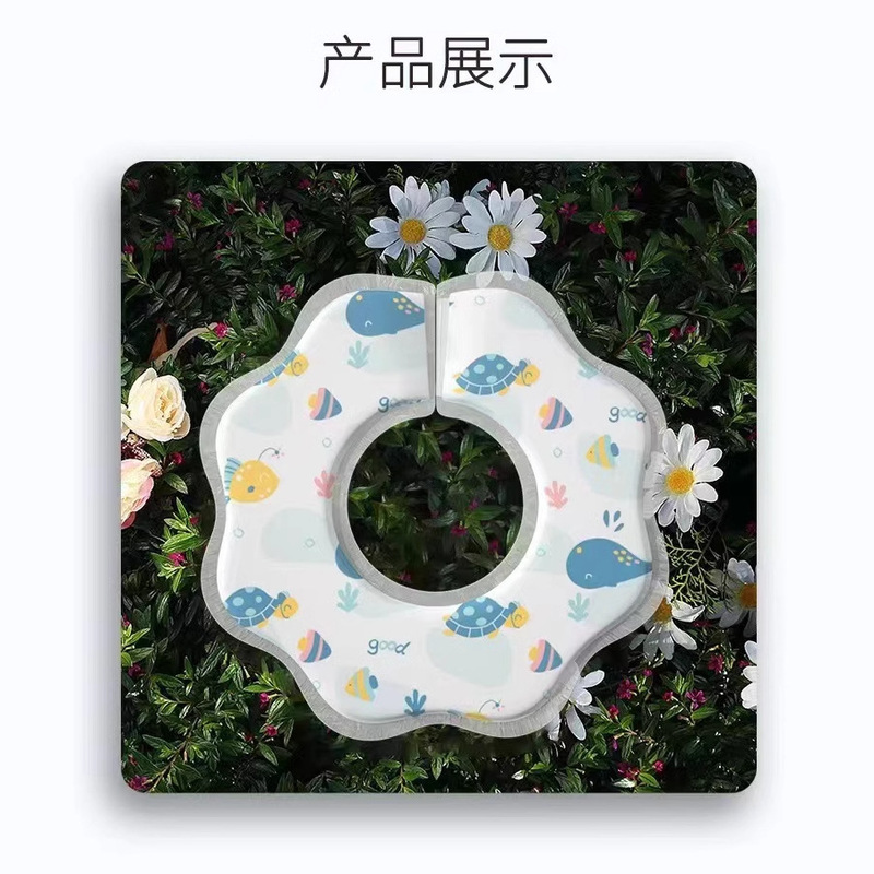 Baby Disposable children's disposable rice bib bib circle Waterproof warm sticky buckle cartoon non-woven fabric