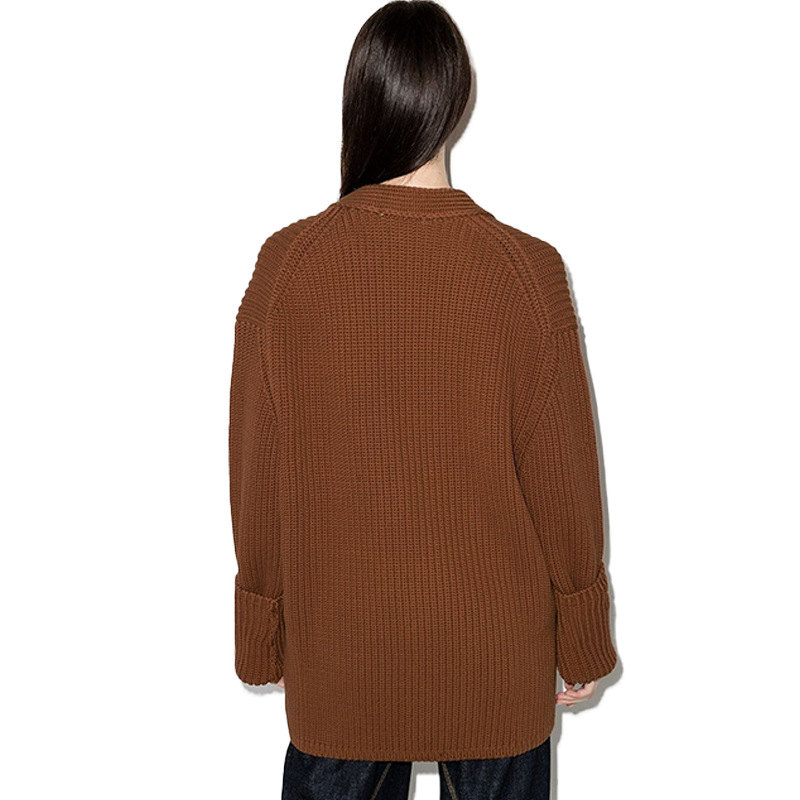 긍정적인 버튼 카디건 긴 소매 유럽과 미국 스타일의 캐주얼 단색 스웨터 DONGGUAN DALANG WOOL FACTORY 스웨터 사용자 정의