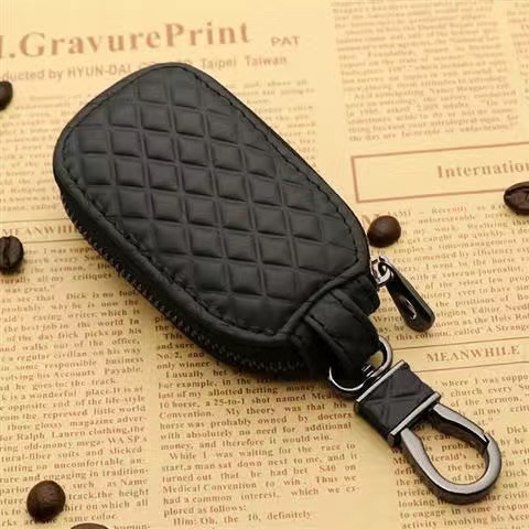 Genuine Leather Universal Car Key Bag Universal Men's and Women's Car Remote Control Protective Cover Korean Personalized Keychain