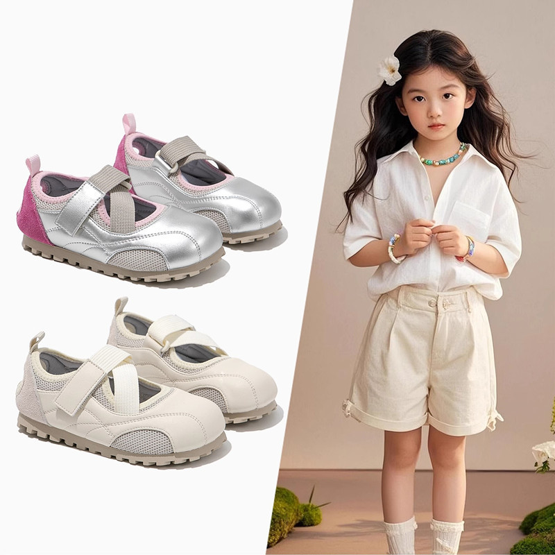 Girls' Shoes Children's Sports Sneakers 2025 Spring and Summer New Baby Mary Jane Puff White Shoes De Training Shoes Girls' Shoes Children's Sports Sneakers 2025 Spring and Summer New Baby Mary Jane Puff White Shoes De Training Shoes