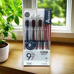 COBQB大人用歯ブラシ1箱12本入りの独立包装高品質の代理卸売りソフト毛履行