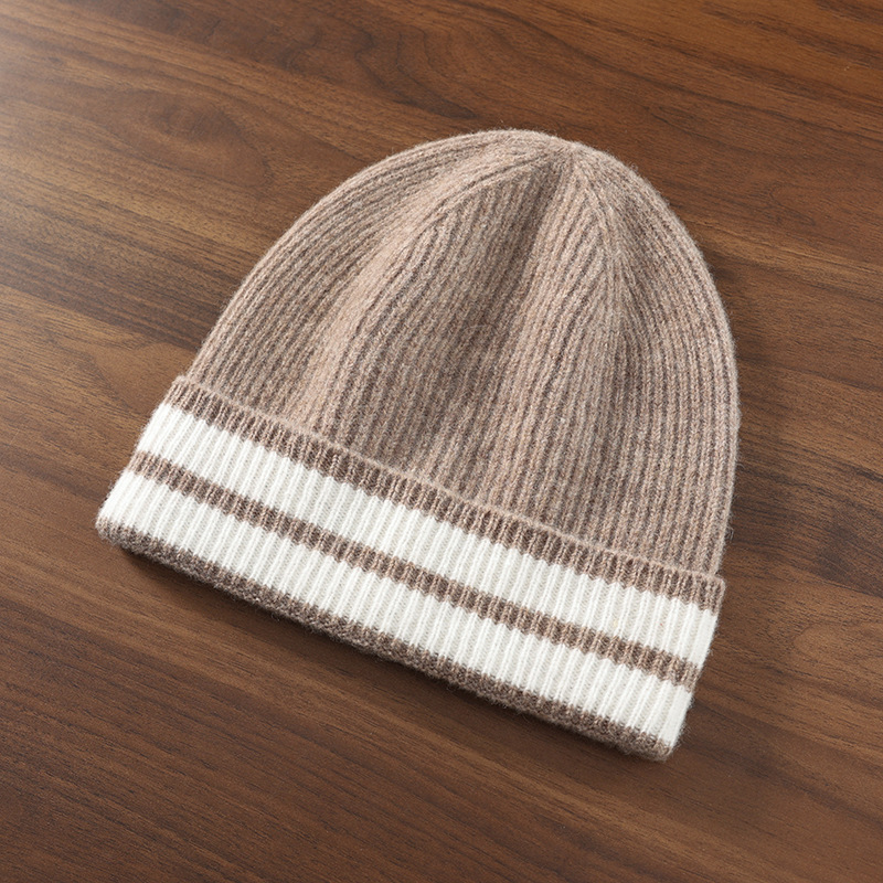 24 남성용 양모 모자 겨울 두꺼운 양모 모자 니트 모자 풀오버 바오 터우 모자 더미 모자 차가운 모자 다목적