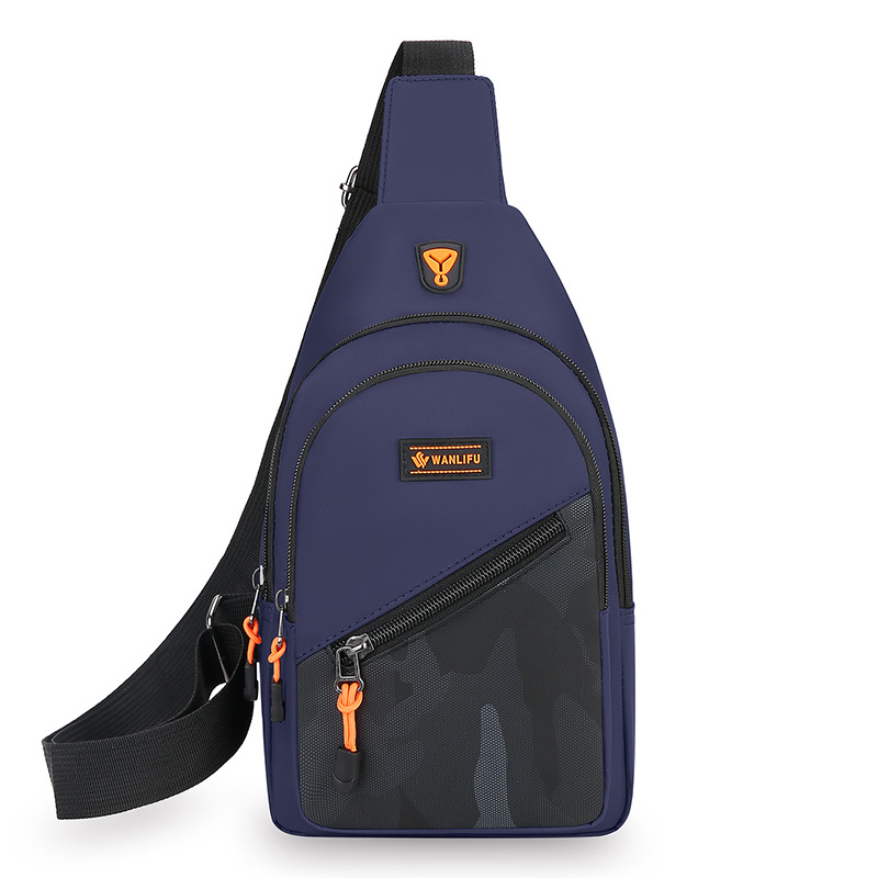 Bolso de pecho de hombre de tela Oxford de estilo nuevo al por mayor transfronterizo 2024 tendencia de moda bolso de mensajero de deporte al aire libre bolso de hombro de hombre