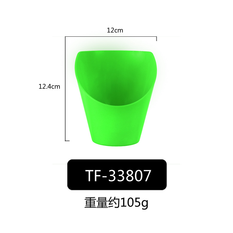 PP porcelana-como colorido oblicuo Tazón de fuente Cubo de lechuga Tazón verde vegetal cubo vegetal creativo restaurante comercial Ensalada de frutas Tazón