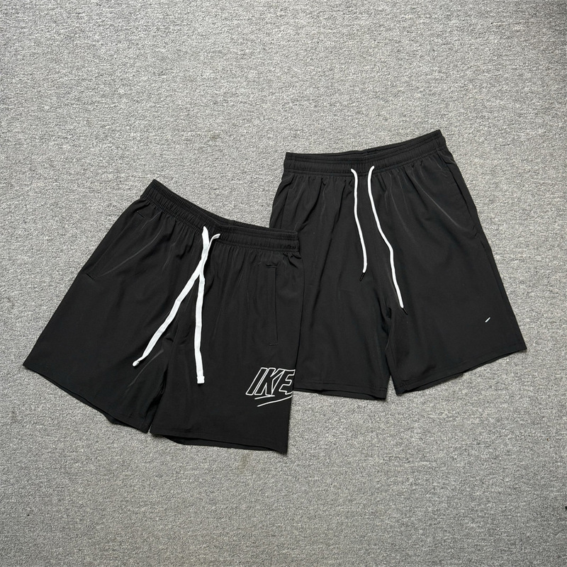 Quick-Drying Woven Embroidered Mesh Lining Sports Shorts Casual Loose Basketball Pants Running Fitness Training Pants