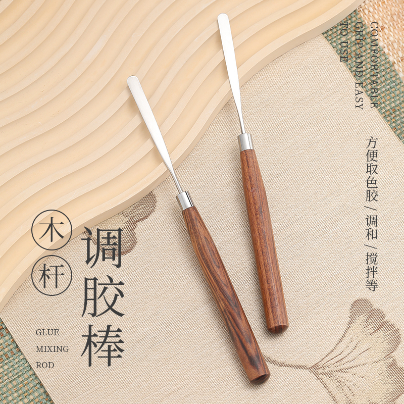 Nail Glue Stick Log Japanese Nail Glue Blending Glue Blending Glue Stick Special Tool for Carved Color Painting Stirring Rod