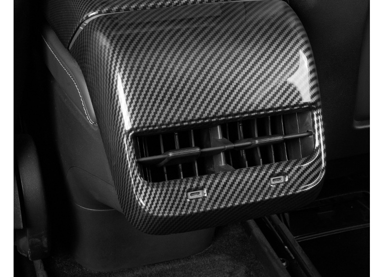 Tesla Model 3/Y Armrest Box Cover Carbon Fiber Pattern Protective Cover Center Console Interior Accessories 2022 Old Model