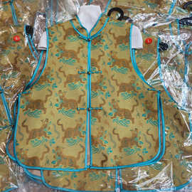 桑蚕丝宋锦虎毒五镇马甲新中式国风复古立领盘扣秋季无袖马甲背心