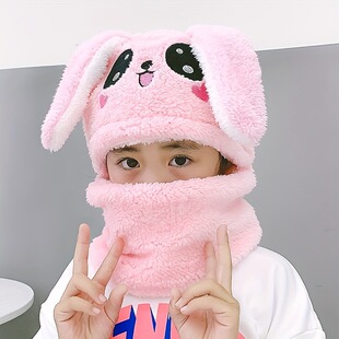 C 71081 Kids fleece earmuff scarf cap ��ͯ�ӽq�o������һ�wñ