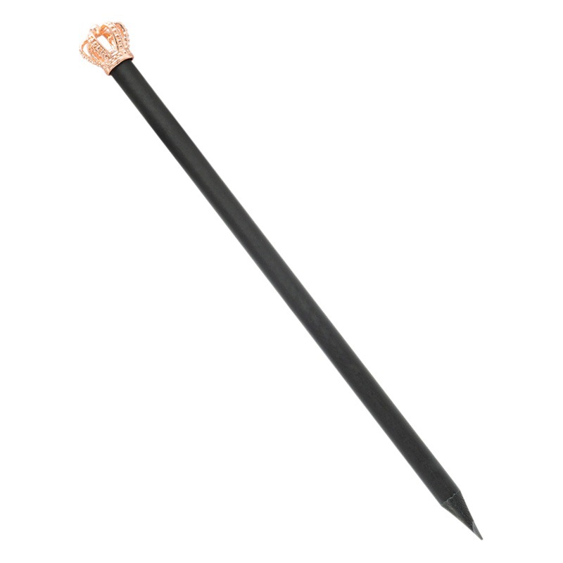 Dibujos animados corona lápiz kindergarten Escuela Primaria estudiante examen lápiz de madera al por mayor imprimible logotipo niños lápiz de escritura