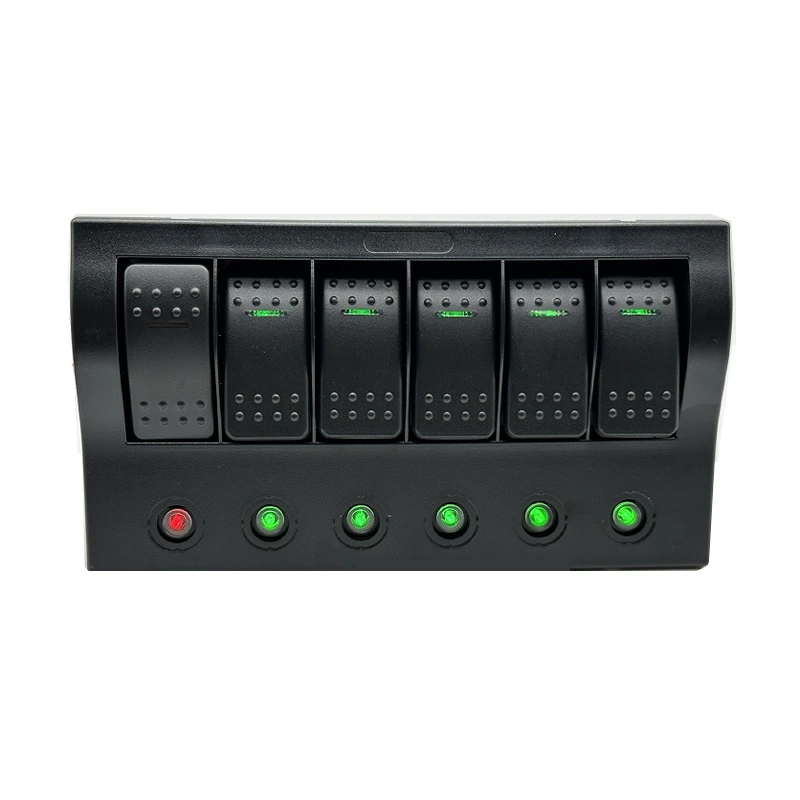 Автомобиль Yacht RV модифицированный 6-разрядный переключатель группы переключатель панели встряхивания переключатель перегрузки защиты печатной платы переключатель