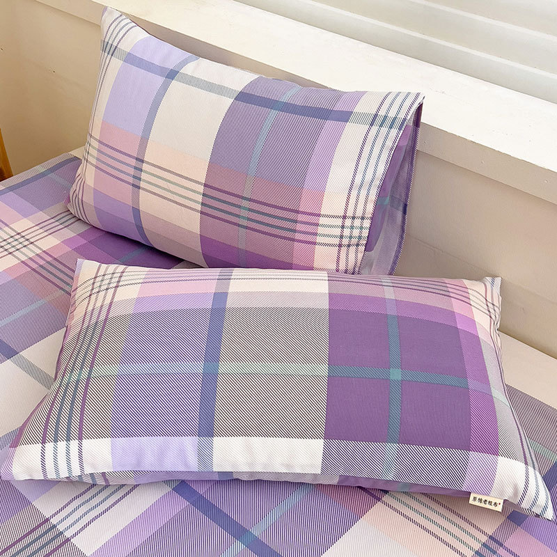 Un par de fundas de almohada de lino de algodón y lino engrosadas antiguas fundas de almohada de tela gruesa y antigua