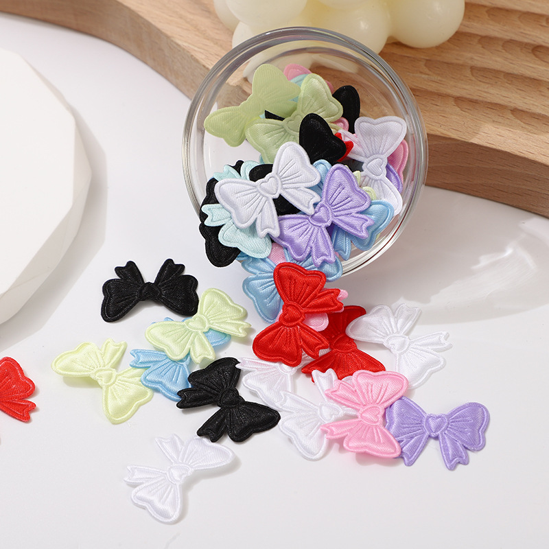 超音波エンボス加工かわいいライトカラーサテンリボン DIY 手作りヘアピンバーホルダーカード装飾アクセサリー
