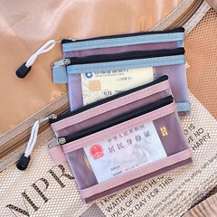 パスポート収納バッグ、旅行用ポータブルバッグ、搭乗券、コインカードバッグ、大容量IDオールインワンカードバッグ