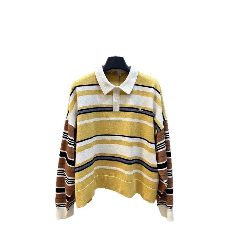 Dujia Spot 25ss Saijia ルーズバージョン コントラストストライプ POLO シャツ|undefined