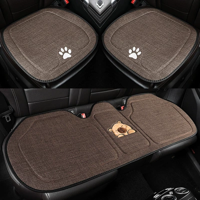 Seat cushion, seat cover – Cushion - three-piece-set-coffee-color
