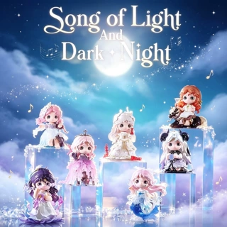 正版黑玩荞荞盲盒光与暗夜之歌四代手办可爱公仔女生礼物玩具摆件