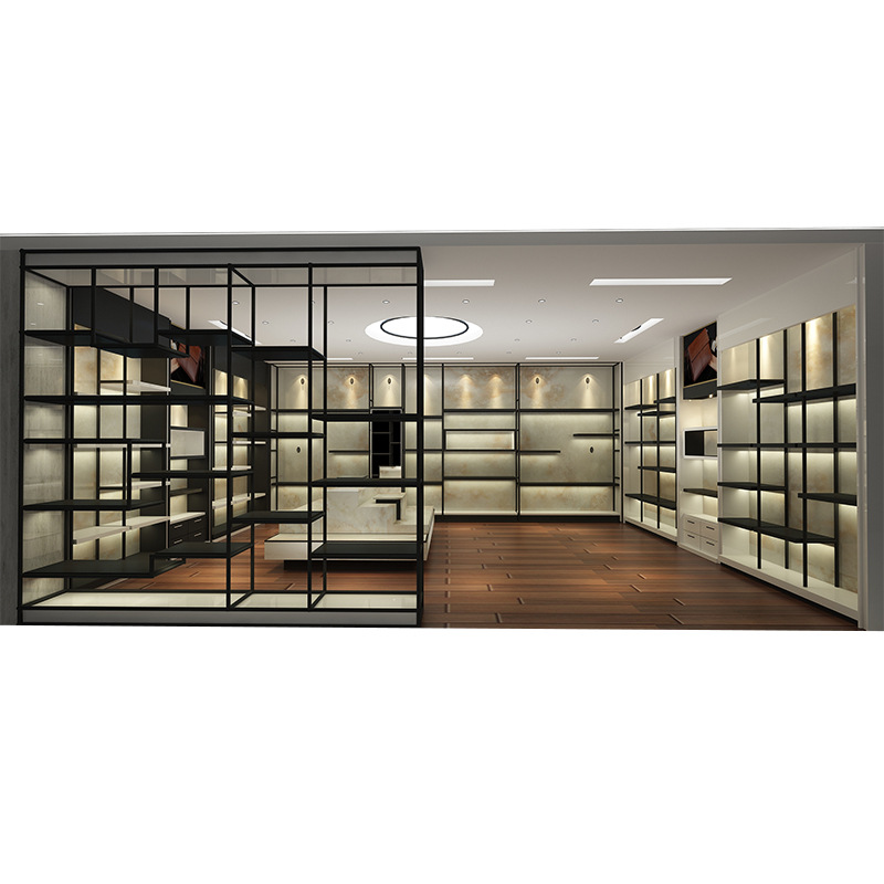 商场展示柜箱包环保原木实木货柜皮具展柜鞋店鞋子包包展示柜商用