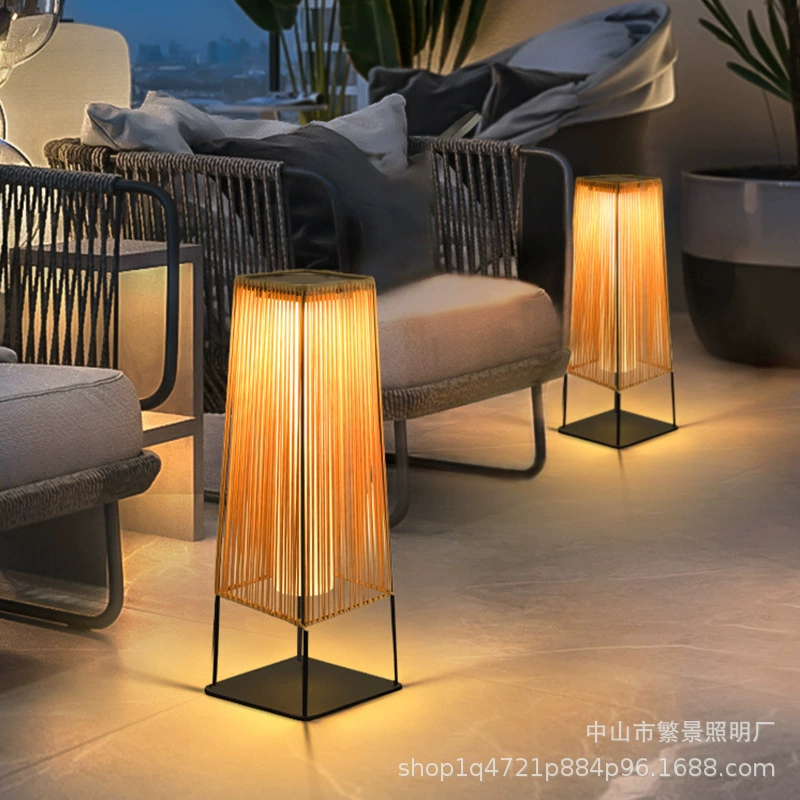 Уличный газонный светильник, террасный светильник, торшер, домашний дворовый светильник, солнечный садовый светильник, японский балконный атмосферный светильник