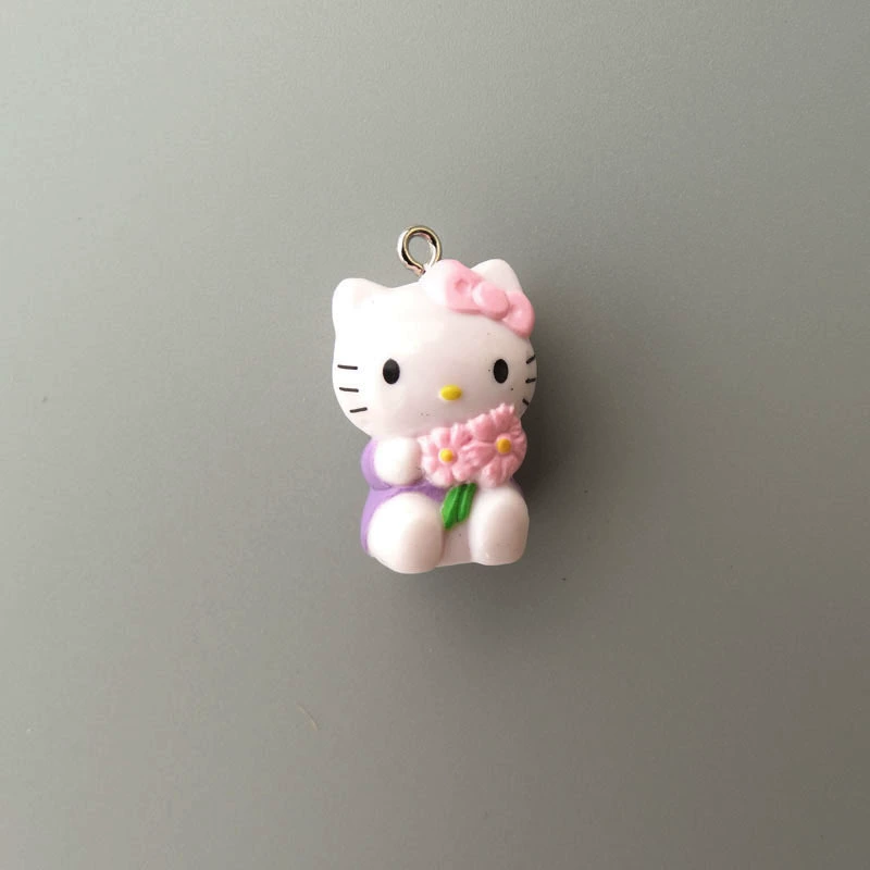 Hello Kitty, маленькая мини-фигура, подвеска, handmade
