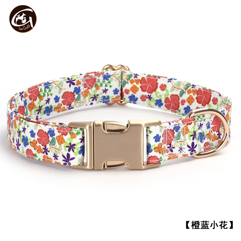 주황색과 파란색 꽃