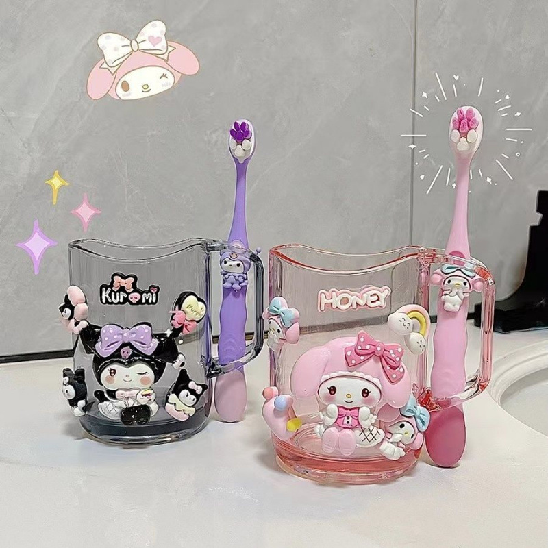 Sanrio, high quality transparent cute mouthwash for home use, for beloved