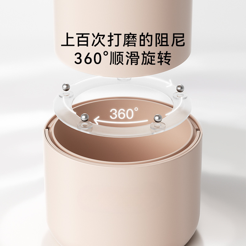 化粧ブラシ収納チューブデスクトップ収納ボックス化粧品防塵収納ブラシバレルカバー付き回転可能なペンホルダー|undefined