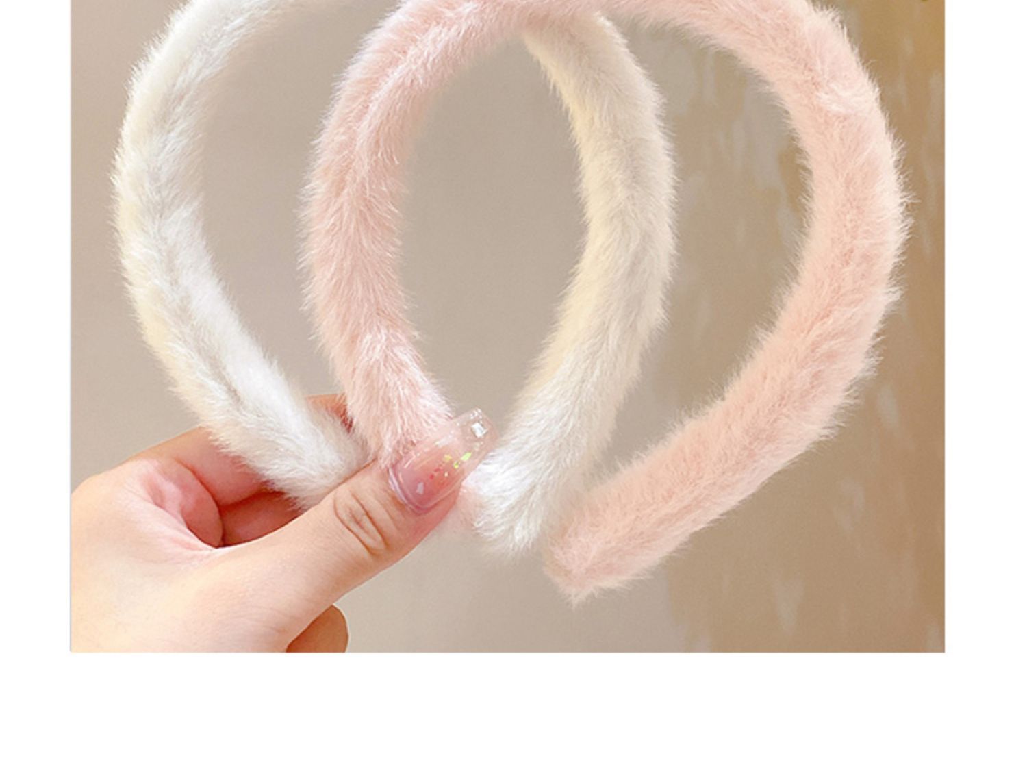 Simple Style Heart Shape Cloth Patchwork Hair Band display picture 2