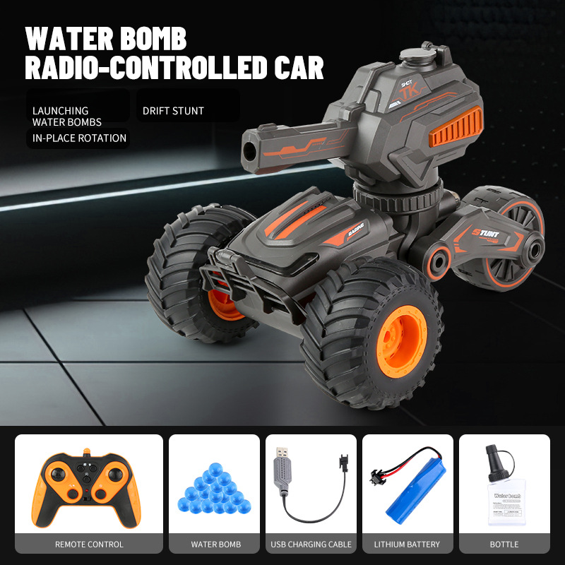IQ0EM 2.4g two-in-one water bullet bubble car remote control car double handle drift remote control boy toy