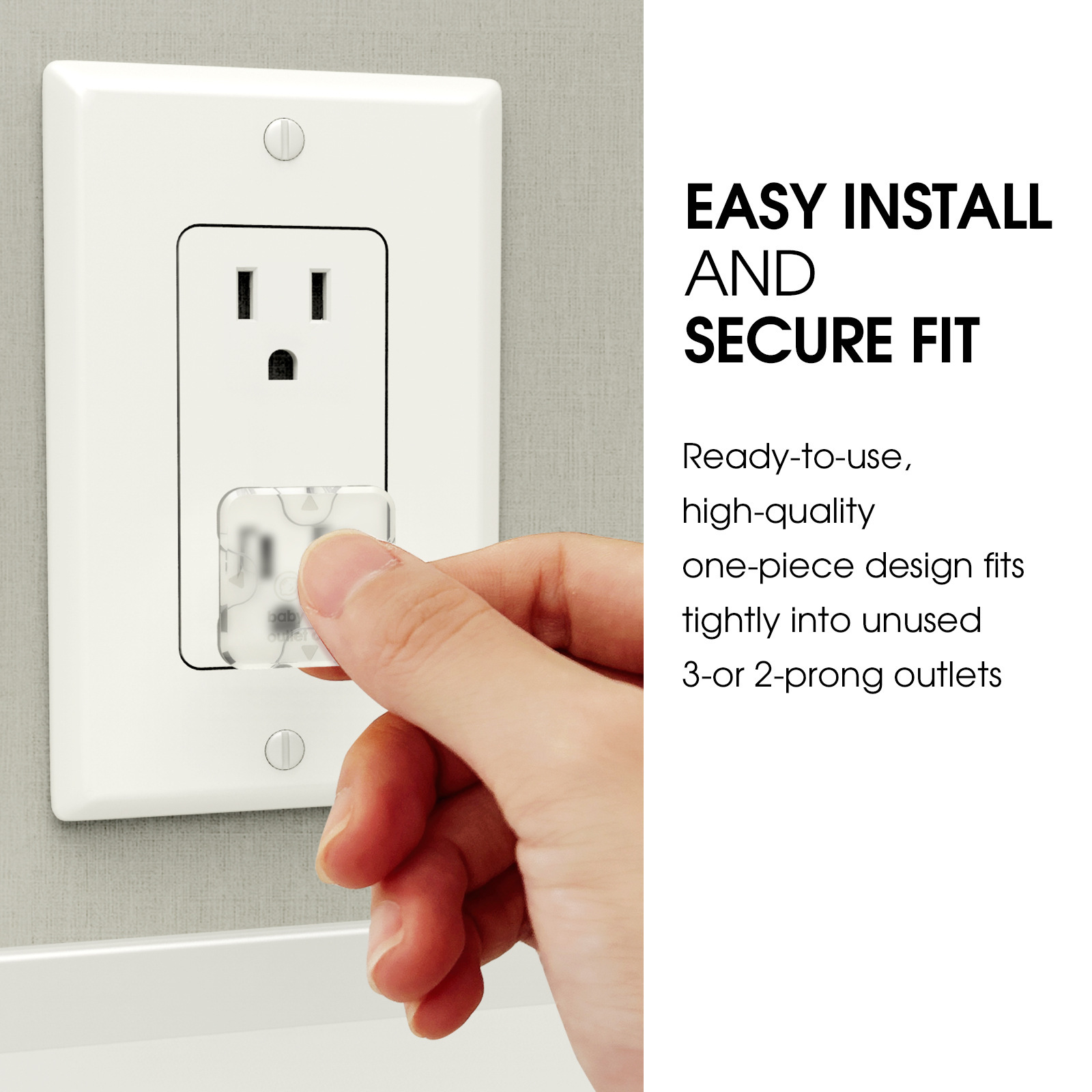 Tapa Protectora de Enchufe Tipo Americano Antidescarga Eléctrica para Enchufes de Corriente