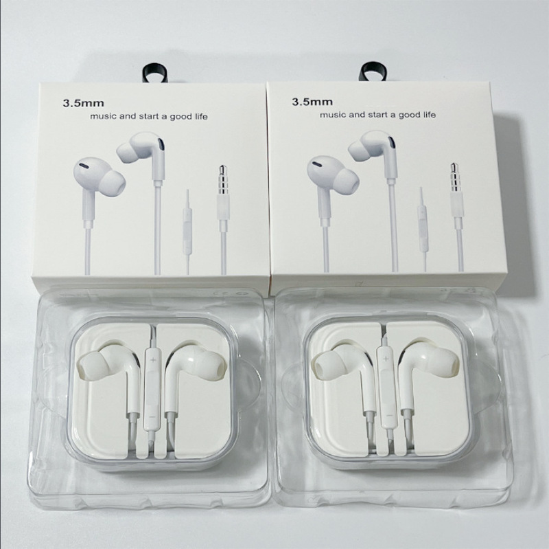3.5mm Round-Head Apple Headphones with Microphone Are Suitable for Apple 3.5mm Recording and Live Streaming Wired In-Ear Headphones 3.5mm Round-Head Apple Headphones with Microphone Are Suitable for Apple 3.5mm Recording and Live Streaming Wired In-Ear Headphones