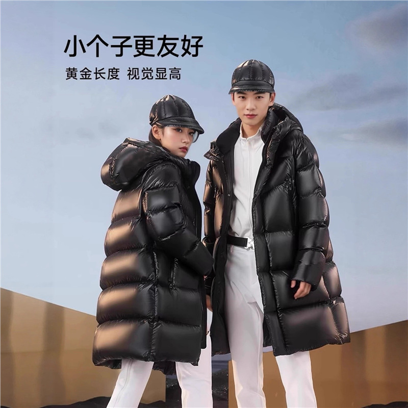 Black Gold Goose down Jacket Pioneer 3.0 Six-Grid Mid-Length Winter Outdoor Thickened Warm High-End Women's down Jacket