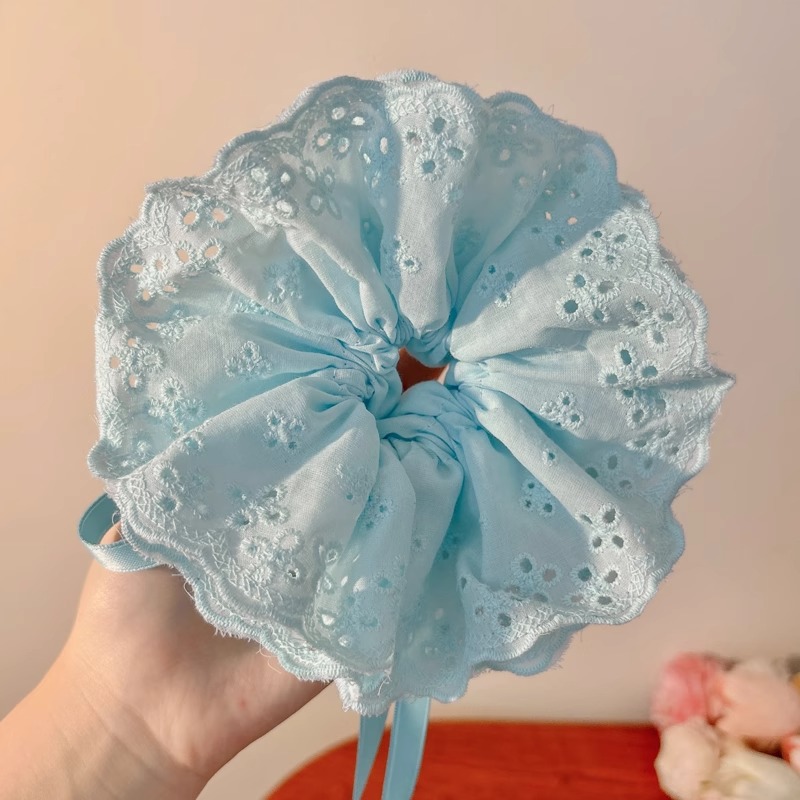 Lazo de encaje para niños, lazo para el cabello de intestino grueso, niña, bola, cabeza, cuerda para la cabeza, niña dulce, cola de caballo, cuerda para el cabello, tocado