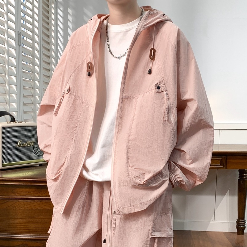 New Hooded Sun Protection Clothing Skin Clothing for Men and Women Summer Couples Breathable Outdoor Skin Windbreaker Fishing Jacket