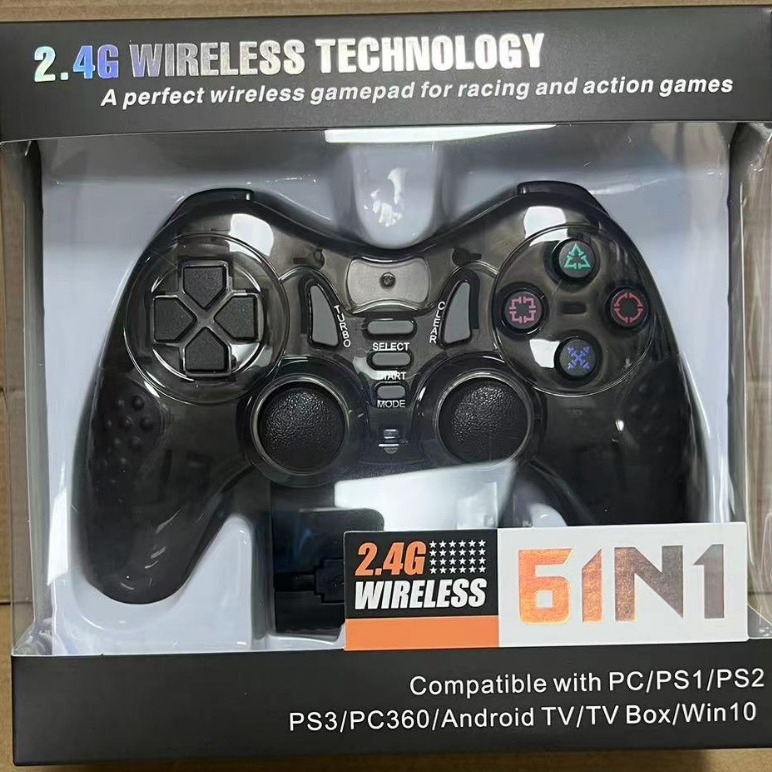 UBS 2,4g juego inalámbrico PS/XBOX/COMPUTER/Android Set-Top Box todo en uno GamePad