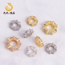 18K����΢��ʯ�Ȧ��߅��׸����Ƭdiy�ִ�܇݆�鴮��������