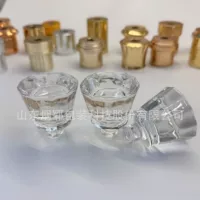 Новая пробка для вина с резным прозрачным хрустальным логотипом, может быть гравирована, из полимерного твердого стекла.