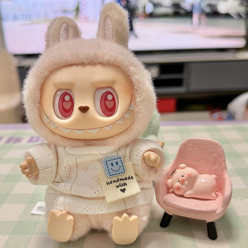 服のみ】第二世代ブラインドボックス ラブブ服 エポキシ樹脂製顔飾り ラブブ シットシットパーティーシリーズ ベビー服 可愛い|undefined