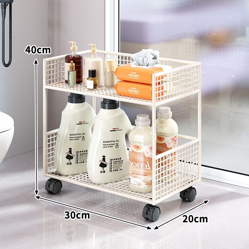 Estante Organizador Móvil de Baño de Hierro para Baño