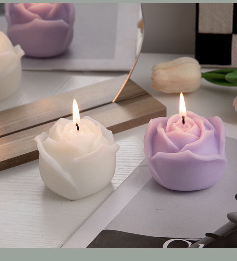 Simple Style Flower Paraffin Scented Candle display picture 1