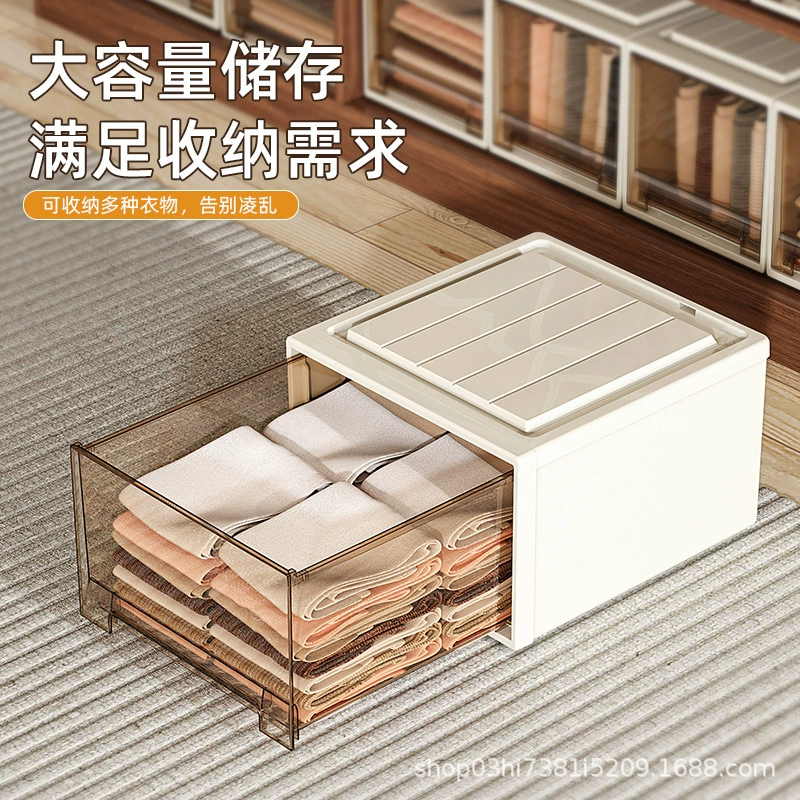 Storage Bin Storage Box Drawer Clear Thick from Yomiego