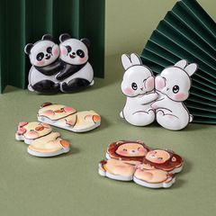 New Creative Cartoon Animal Fridge Magnet Cute Home Decor Magnetic Resin Fridge Magnet Wholesale